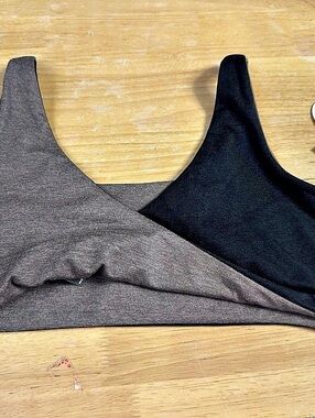 Vuori Halo Essential Bra Reversible chia heather Size med NWT 790